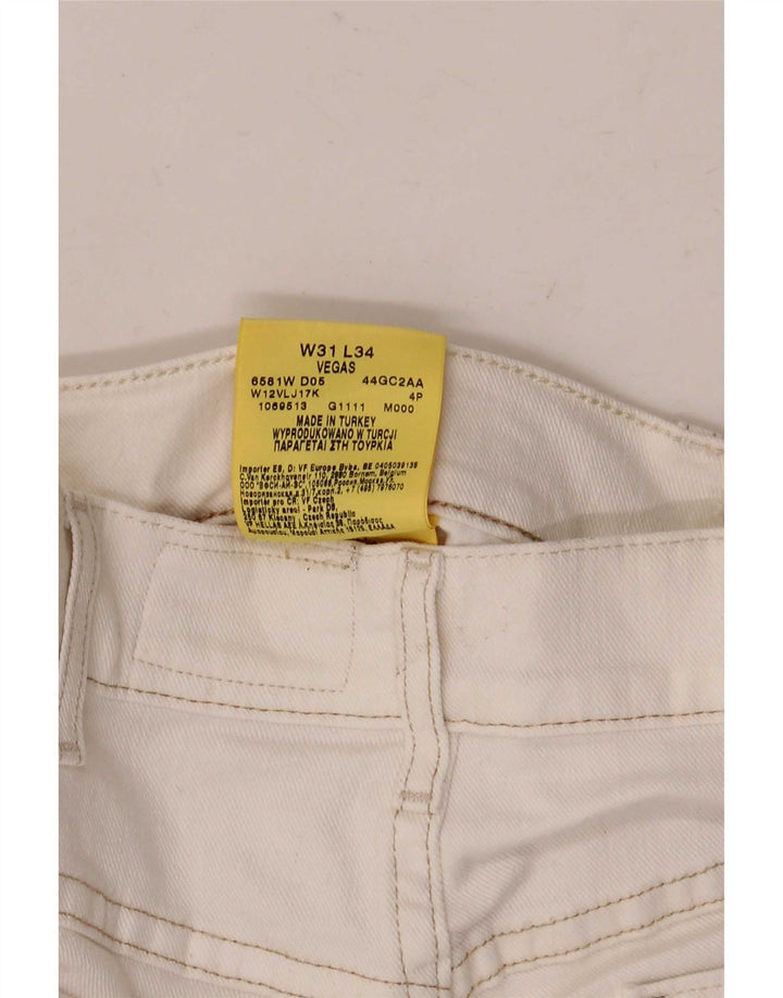 Wrangler Short en jean Vegas W31 pour homme en coton blanc moyen