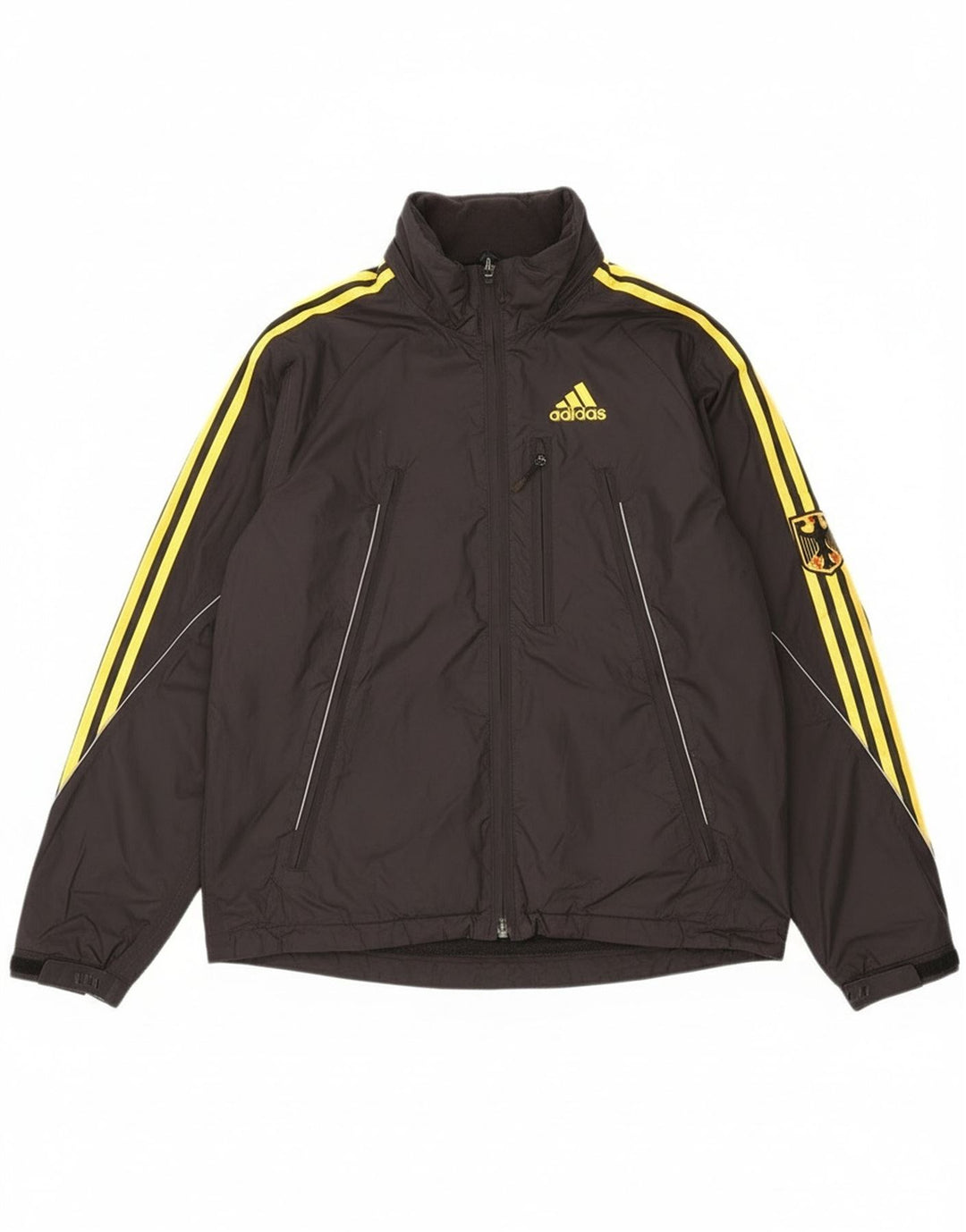 Adidas Veste coupe-vent graphique Allemagne pour homme UK 38/40 Medium Noir Nylon