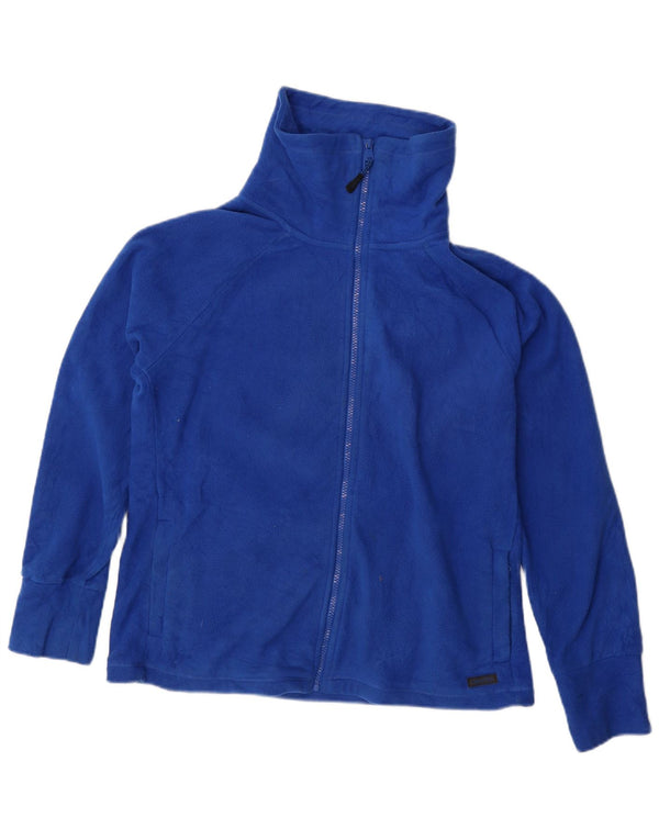 CALVIN KLEIN Veste polaire graphique pour femme UK 14 Bleu moyen Polyester