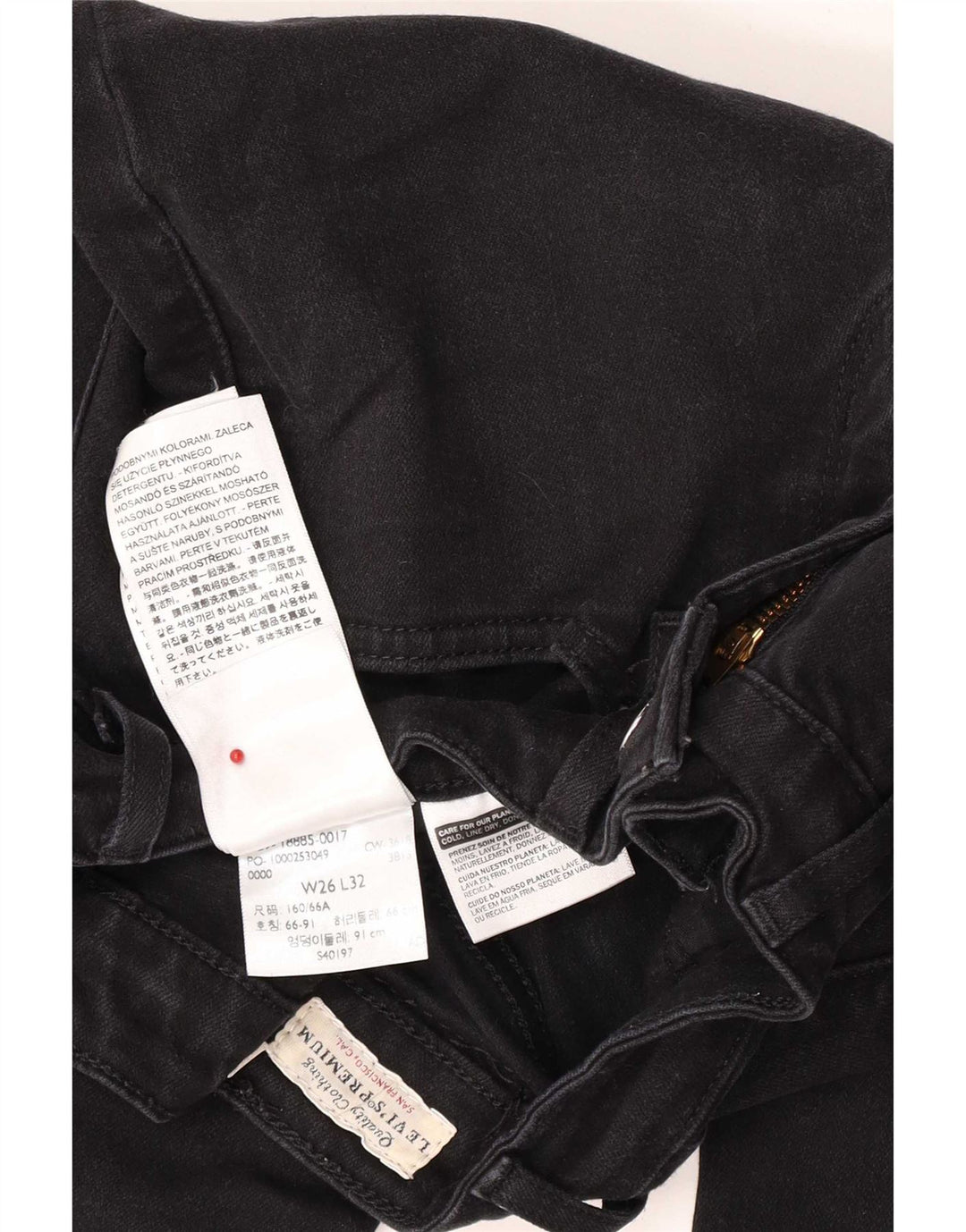 Levi's Jean 715 Bootcut Femme Noir W26 L32 Coton