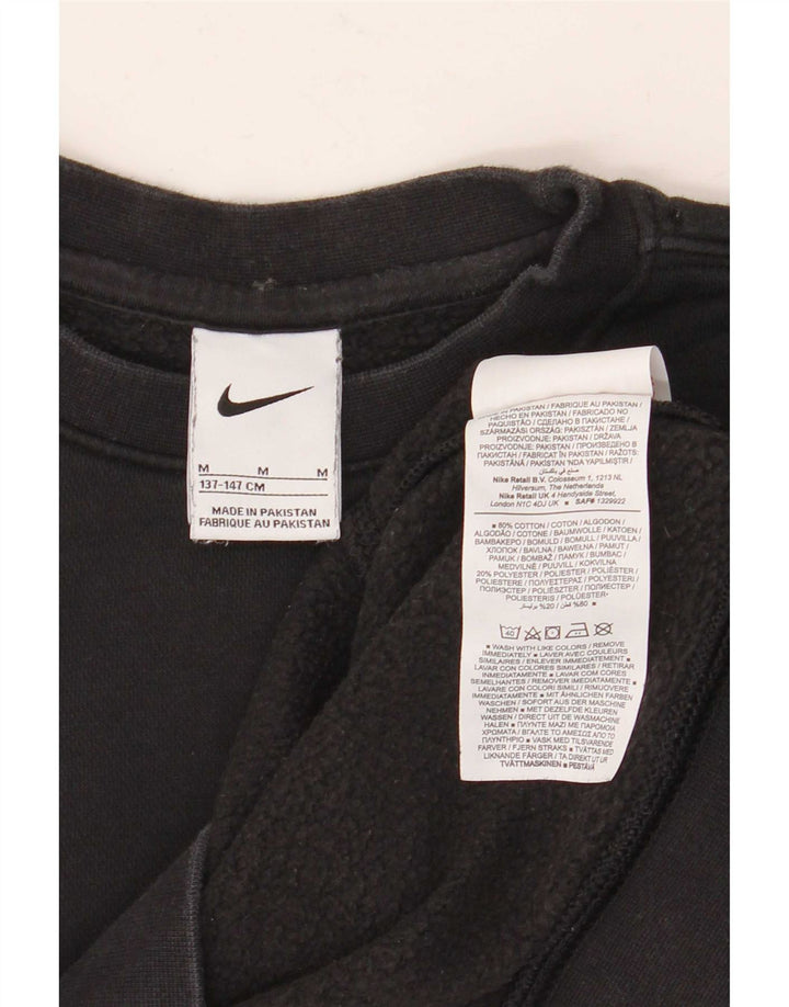 Nike Sweat-Shirt Garçon 10-11 Ans Coton Noir Moyen
