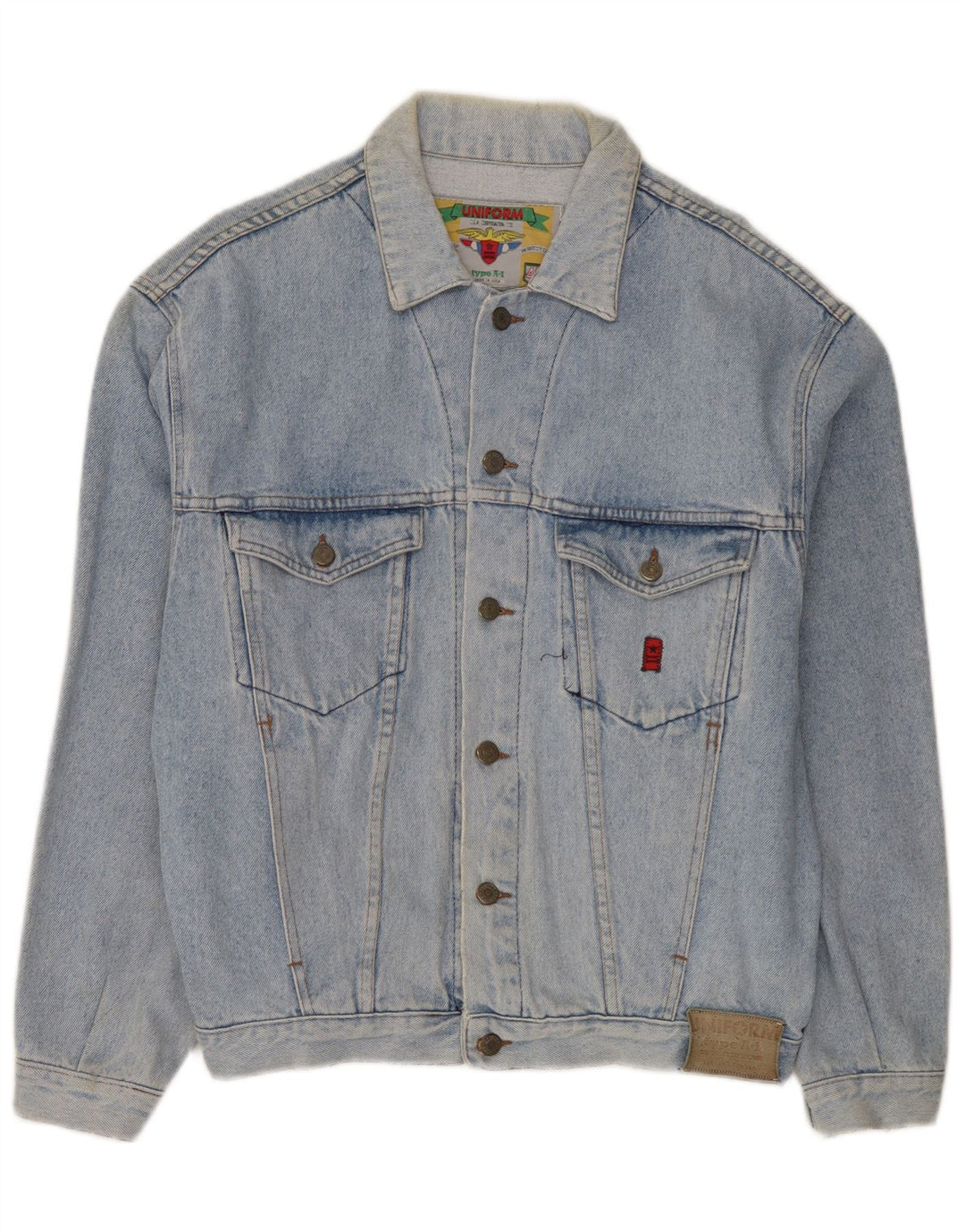 Uniforme Veste en jean pour homme UK 38 Bleu moyen