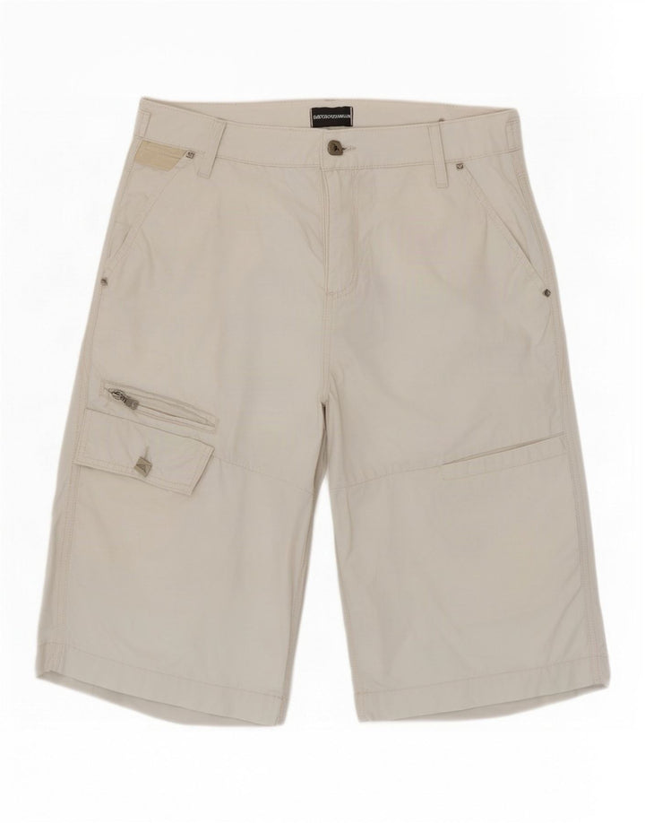 Emporio Armani Short cargo pour homme W34 Large Gris