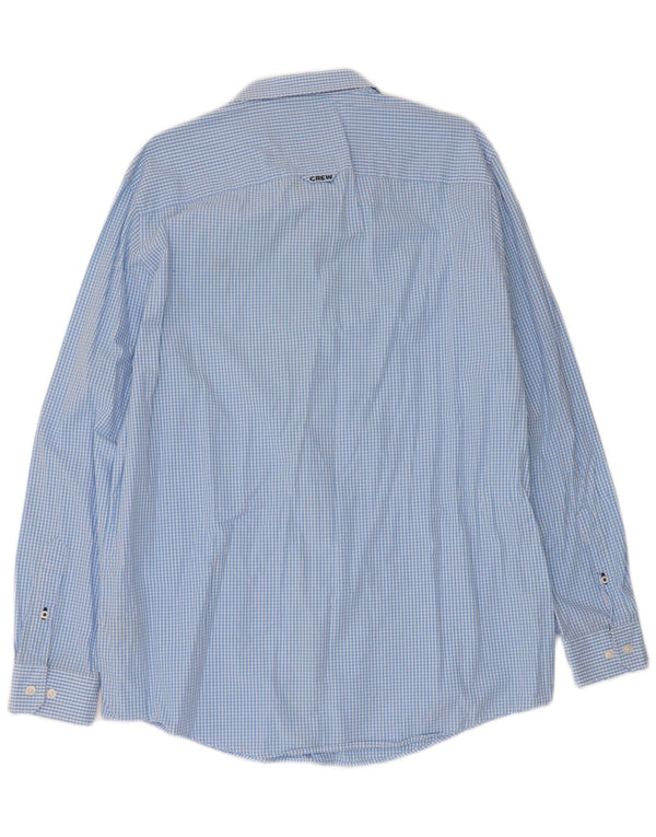 Crew Clothing Chemise classique pour homme XL en coton vichy bleu