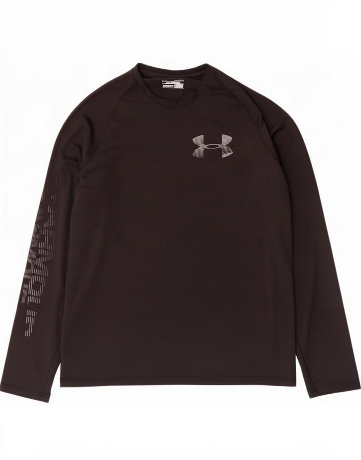 Under Armour Hommes Heat Gear Graphic Top à manches longues Polyester noir moyen