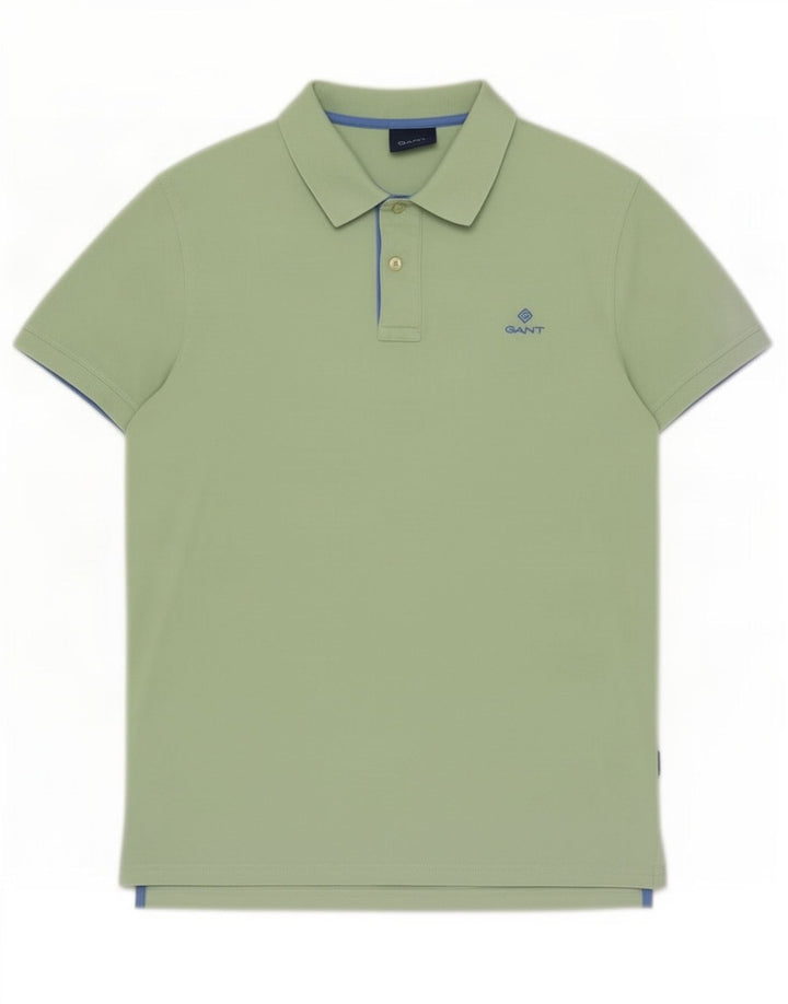 Gant Polo Homme Vert Moyen Coton