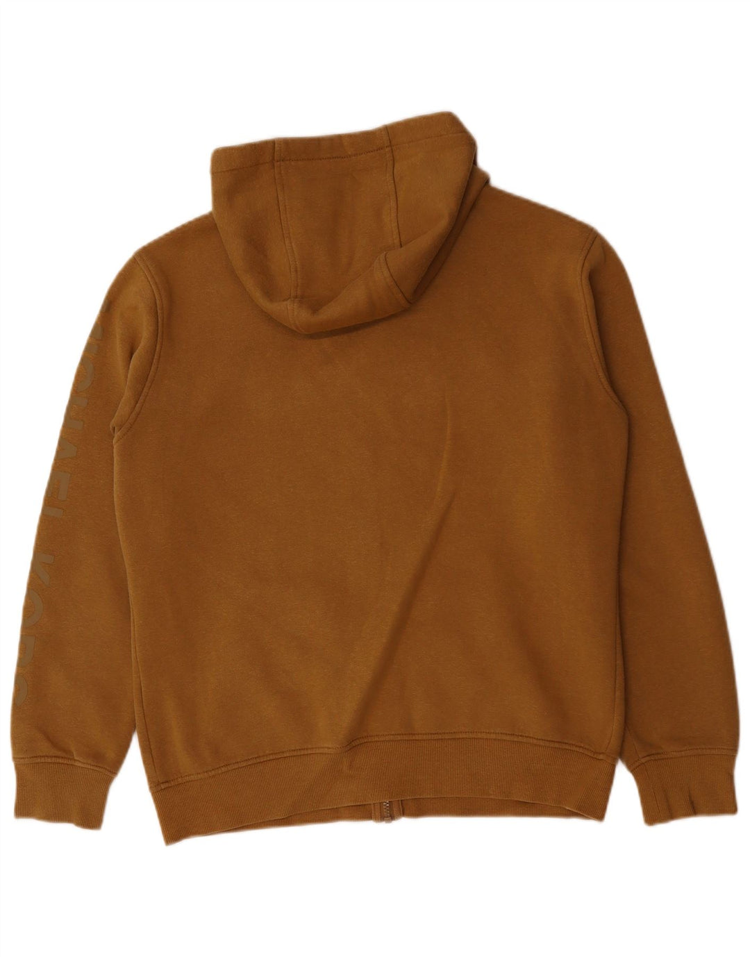 MICHAEL KORS Pull à capuche zippé graphique pour homme en coton marron moyen