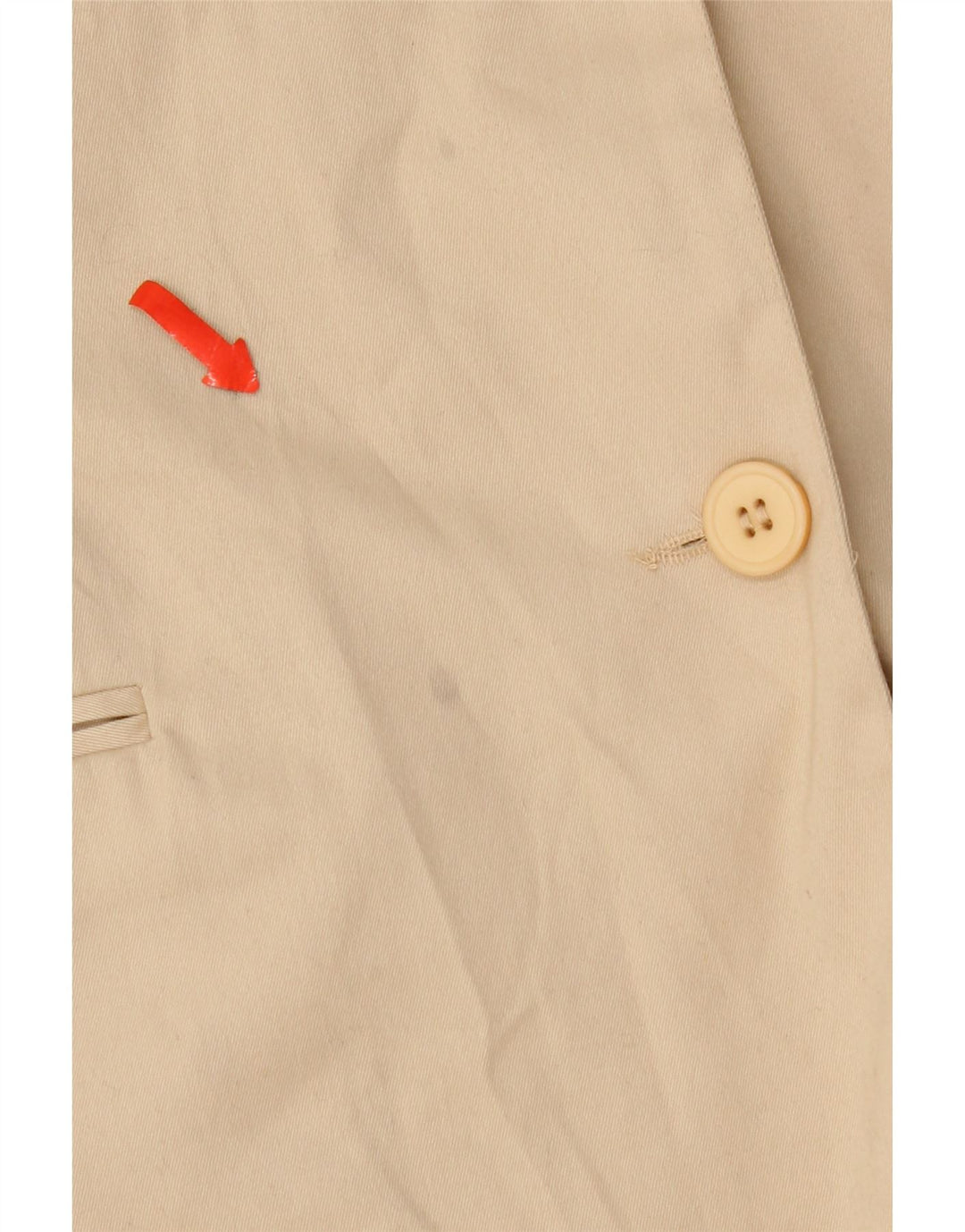Balloon Veste Blazer 2 Boutons Femme UK 18 XL Coton Beige
