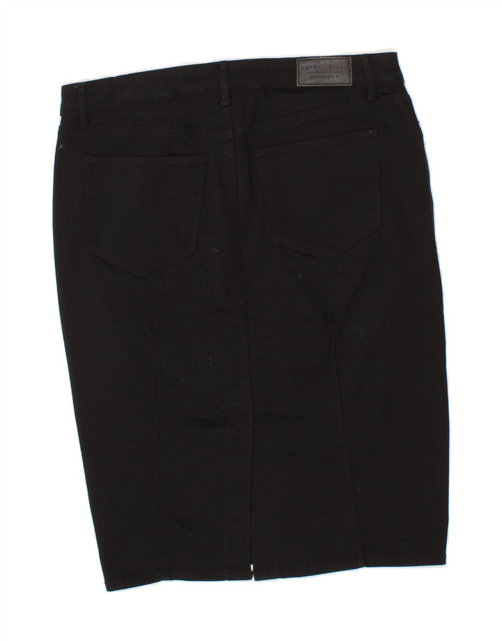 ESPRIT Womens Denim Skirt W29 Medium Black Vintage Esprit and Second-Hand Esprit from Messina Hembry 