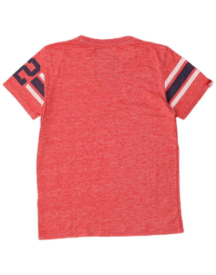 Superdry T-Shirt Graphique Homme Rouge Moyen Coton