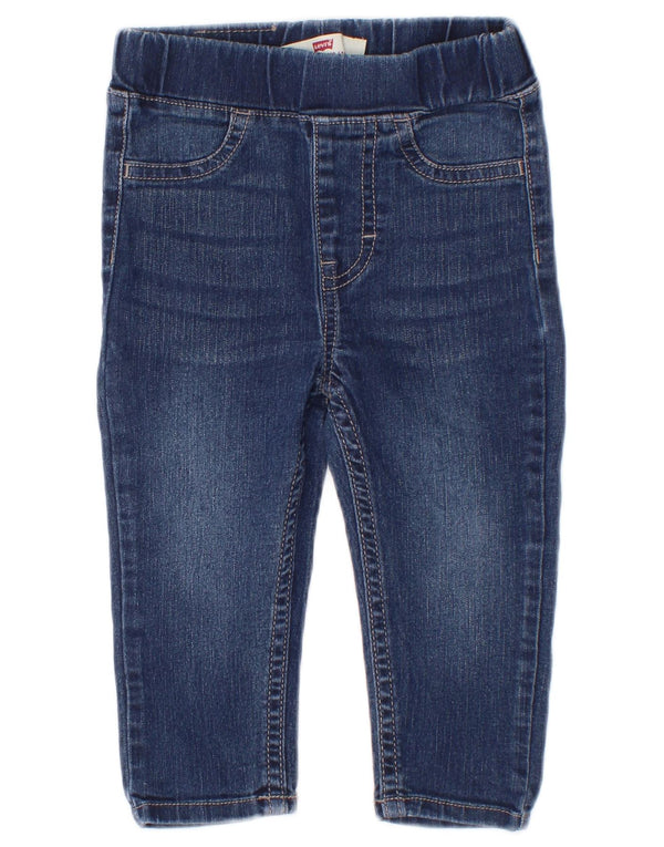 Levi's Jean skinny Jegging pour bébé fille 6-9 mois W18 L10 Bleu coton
