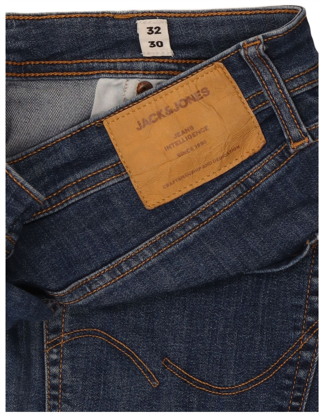 Jack & Jones Jean Slim Homme W32 L30 Bleu Coton