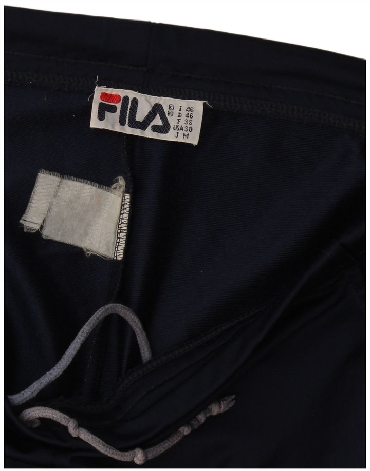 Fila Pantalon de survêtement pour femme IT 46 Large Navy Blue Colourblock