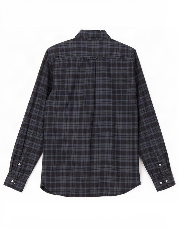 Superdry Chemise Flanelle Homme Bleu Marine Moyen Carreaux Coton