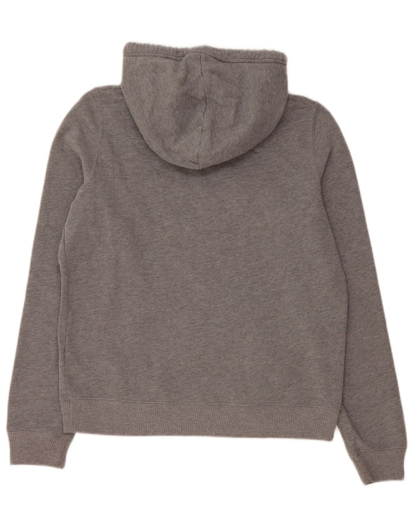 HOLLISTER Pull à capuche graphique pour femme UK 10 Small Gris Coton