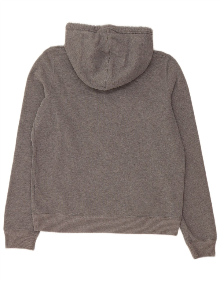HOLLISTER Pull à capuche graphique pour femme UK 10 Small Gris Coton