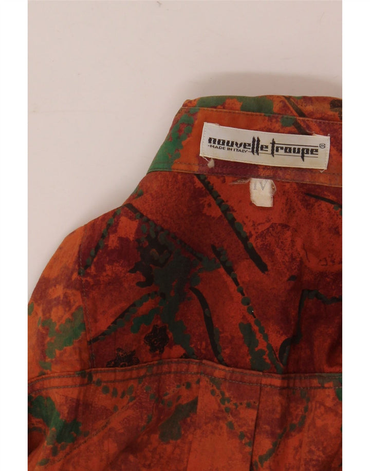 Chemise Homme Vintage Grand Patchwork Orange