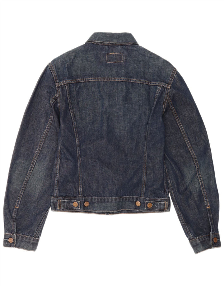 Levi's Veste en Jean Femme UK 12 Bleu Moyen Coton