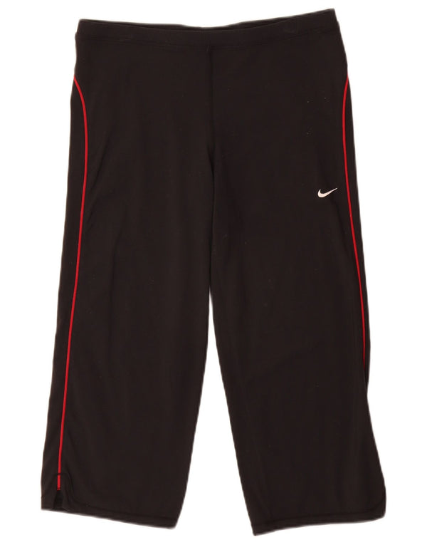 NIKE Pantalon de survêtement pour femme UK 10/12 Petit nylon noir