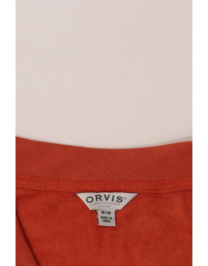 ORVIS Womens Sweatshirt Jumper UK 14 Medium Orange Modal Vintage Orvis and Second-Hand Orvis from Messina Hembry 