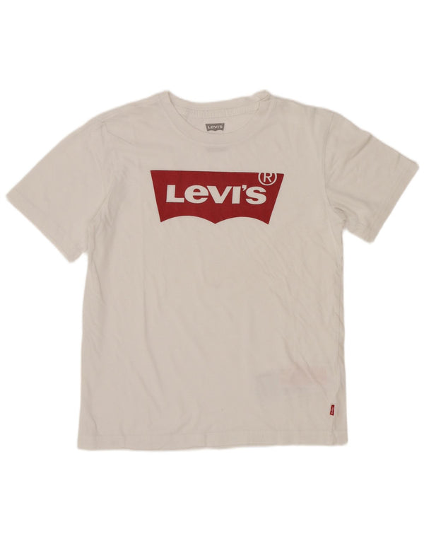 Levi's T-Shirt Graphique Garçon 13-14 ans Blanc Coton