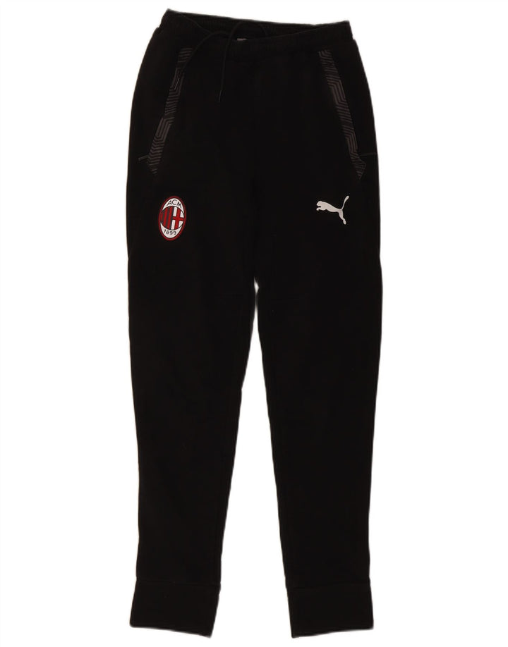 PUMA Pantalon de survêtement AC Milan pour femme UK 4 XS Noir géométrique