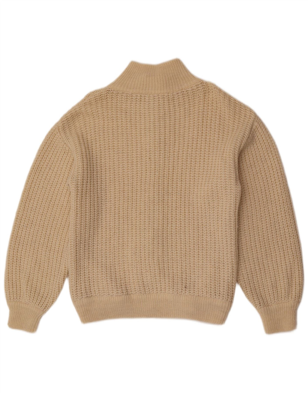 vintage Mens Cardigan Pull UK 38 Beige Moyen