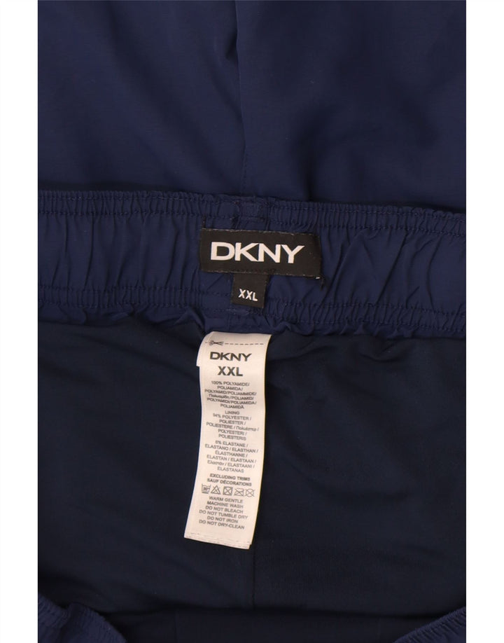 Dkny Short de Bain Graphique Homme 2XL Bleu Marine Polyamide