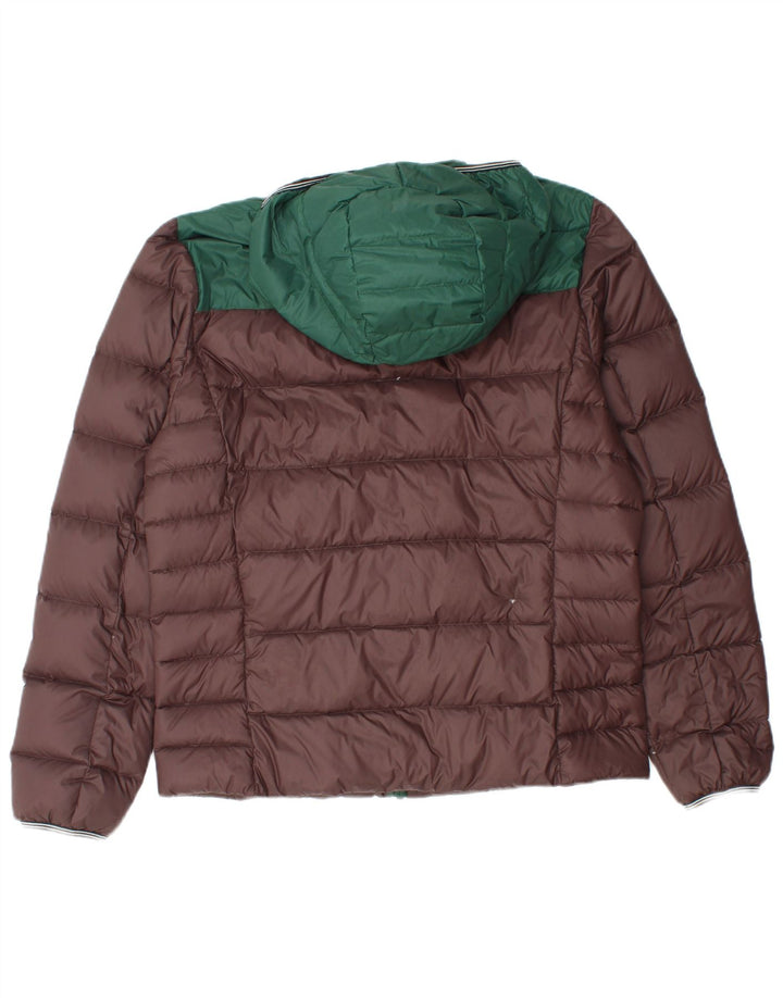 Fred Perry Veste matelassée à capuche pour homme UK 38 Nylon color block marron moyen