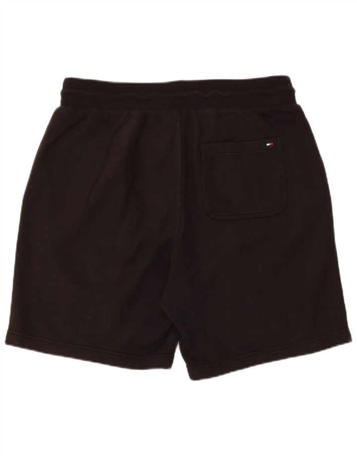 Tommy Hilfiger Short de Sport Graphique Homme Coton Noir Moyen