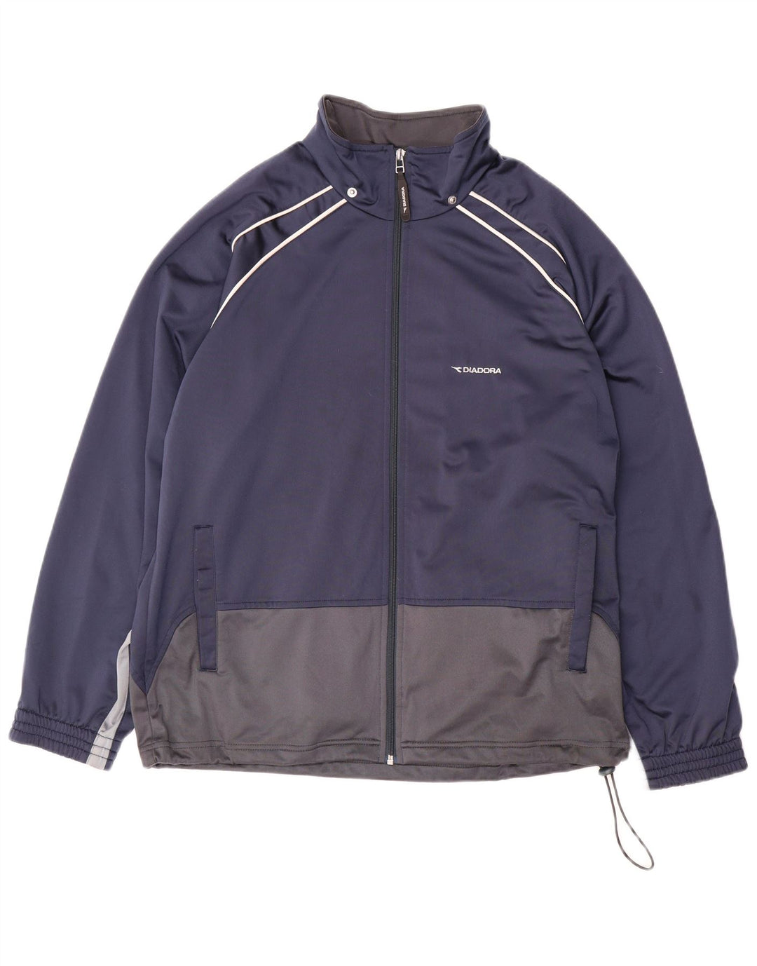 DIADORA Veste de survêtement pour homme UK 40 Bleu marine moyen Colourblock