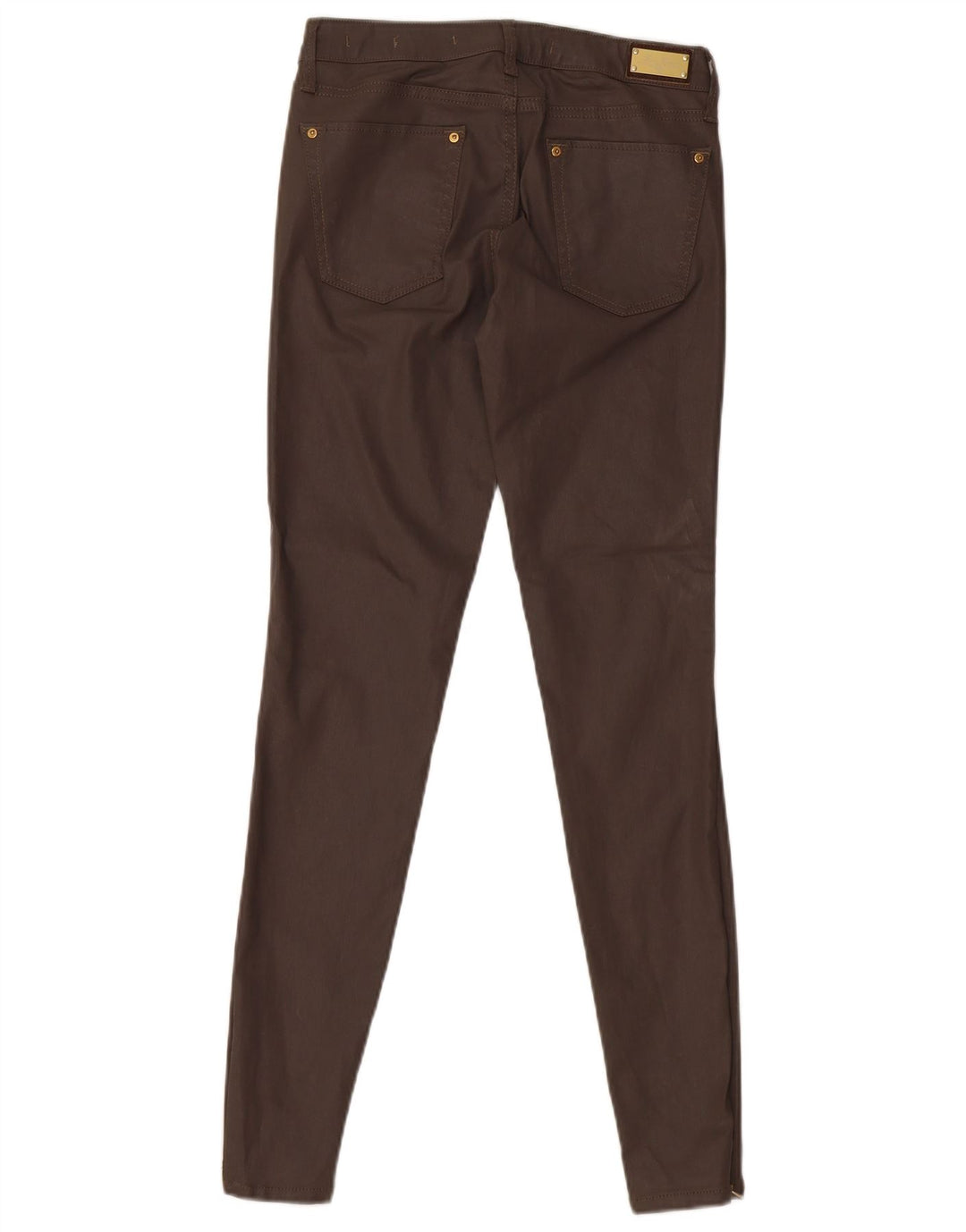 Pantalon décontracté skinny ZARA femme W26 L28 coton marron