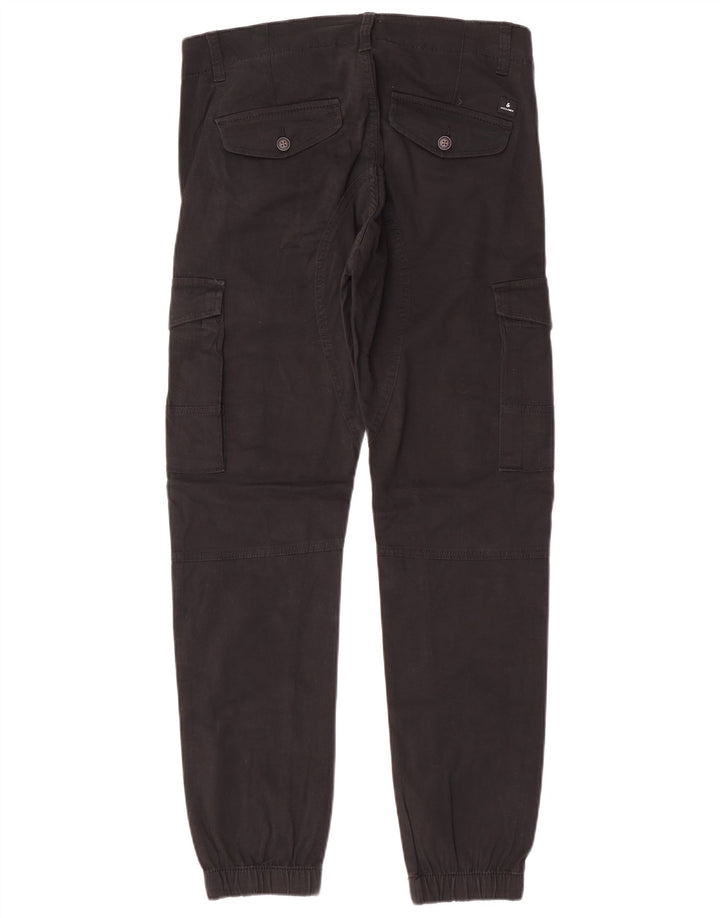 JACK & JONES Pantalon cargo Paul Tapered Homme W31 L32 Noir Coton Classique
