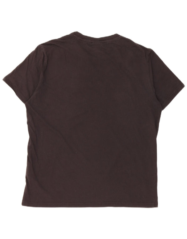 CHAMPION T-Shirt Graphique Homme Noir Moyen Coton