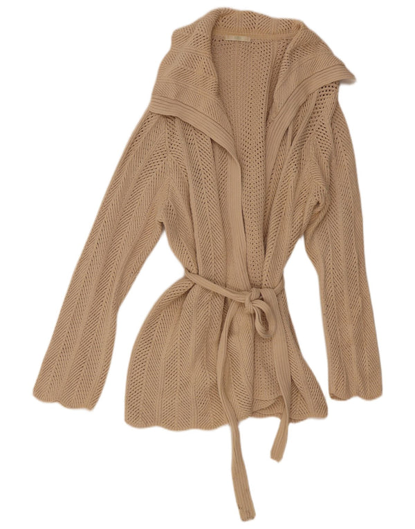 Marks & Spencer Pull Cardigan Femme UK 22 3XL Beige Coton