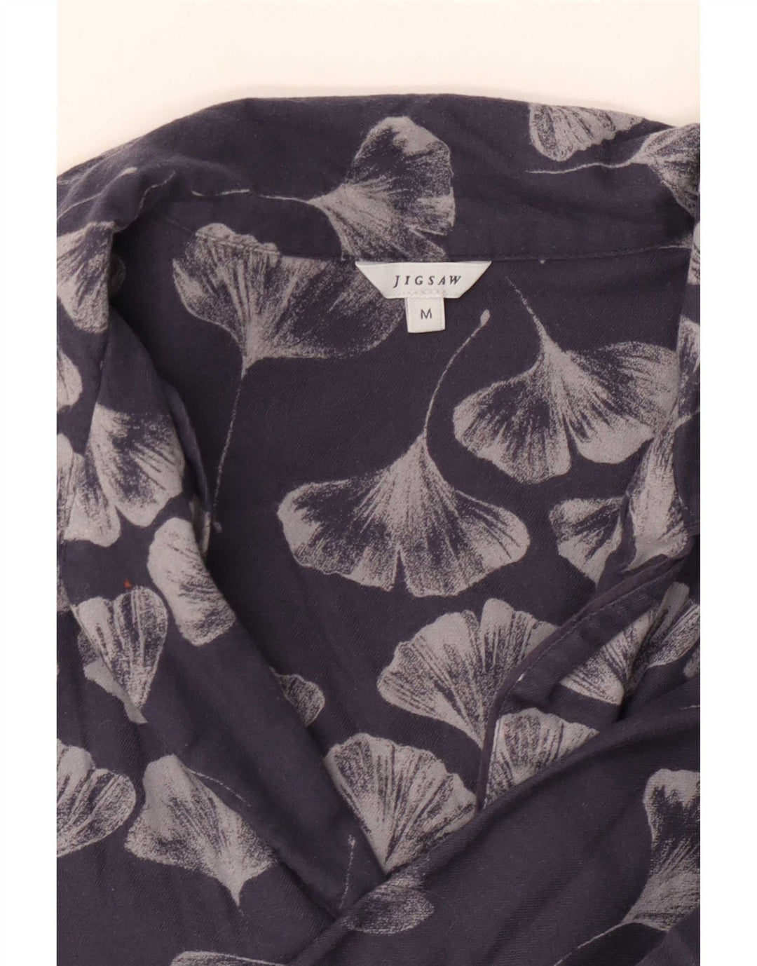 Jigsaw Chemisier surdimensionné pour femme UK 44 Bleu marine moyen floral