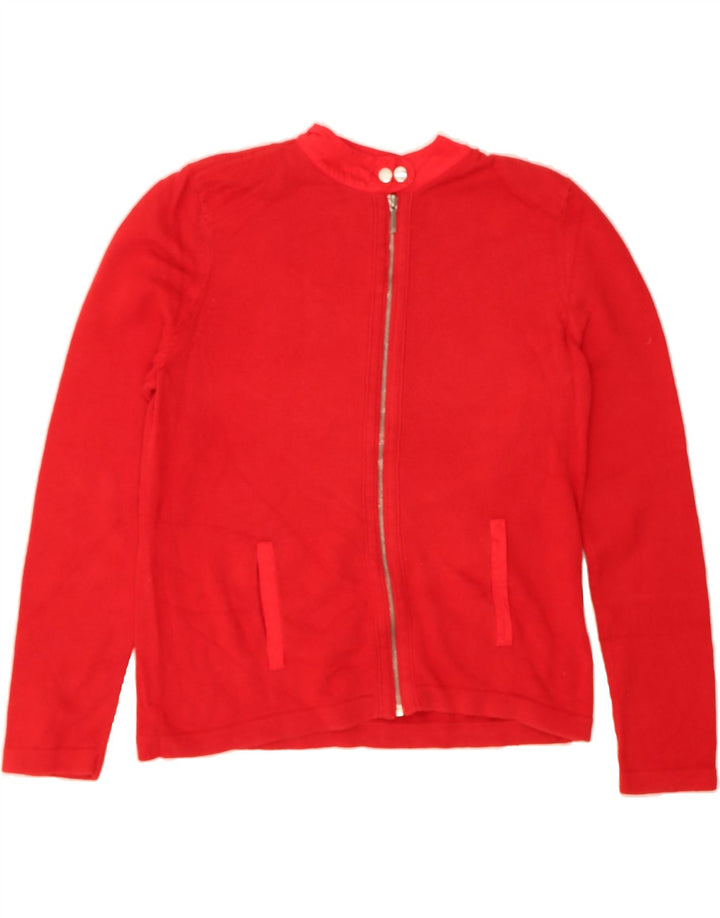 CHAPS Womens Cardigan Sweater UK 18 XL Red Cotton Vintage Chaps and Second-Hand Chaps from Messina Hembry 