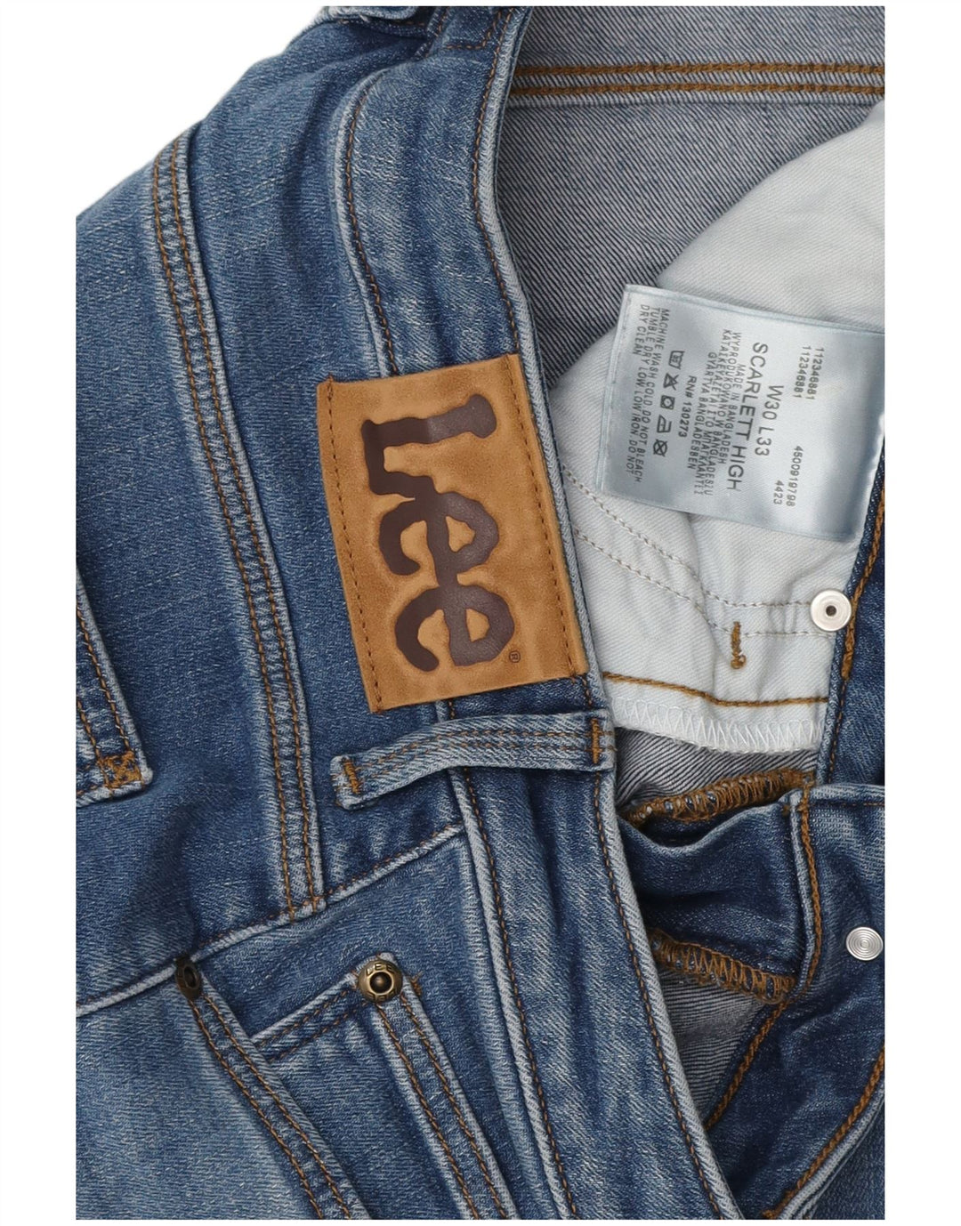 LEE Jean Scarlett High Skinny Femme W30 L31 Bleu Coton