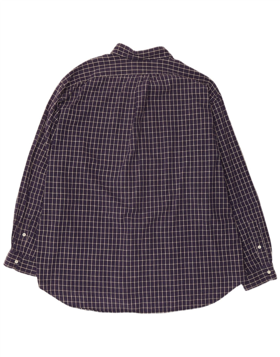 POLO RALPH LAUREN Chemise Blaire pour homme 2XL en coton à carreaux bleu marine