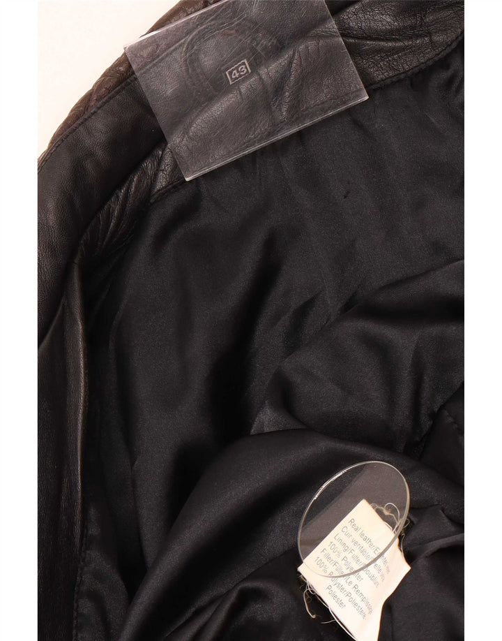 veste en cuir homme vintage UK 38 Noir Moyen