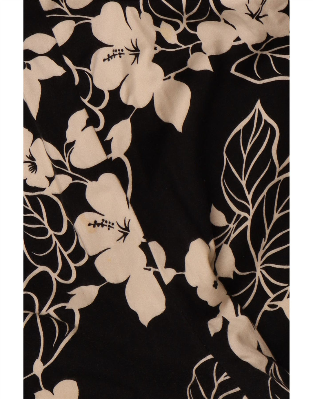 CHAPS Pantalon Capri Droit Femme US 16 2XL W38 L20 Coton Floral Noir