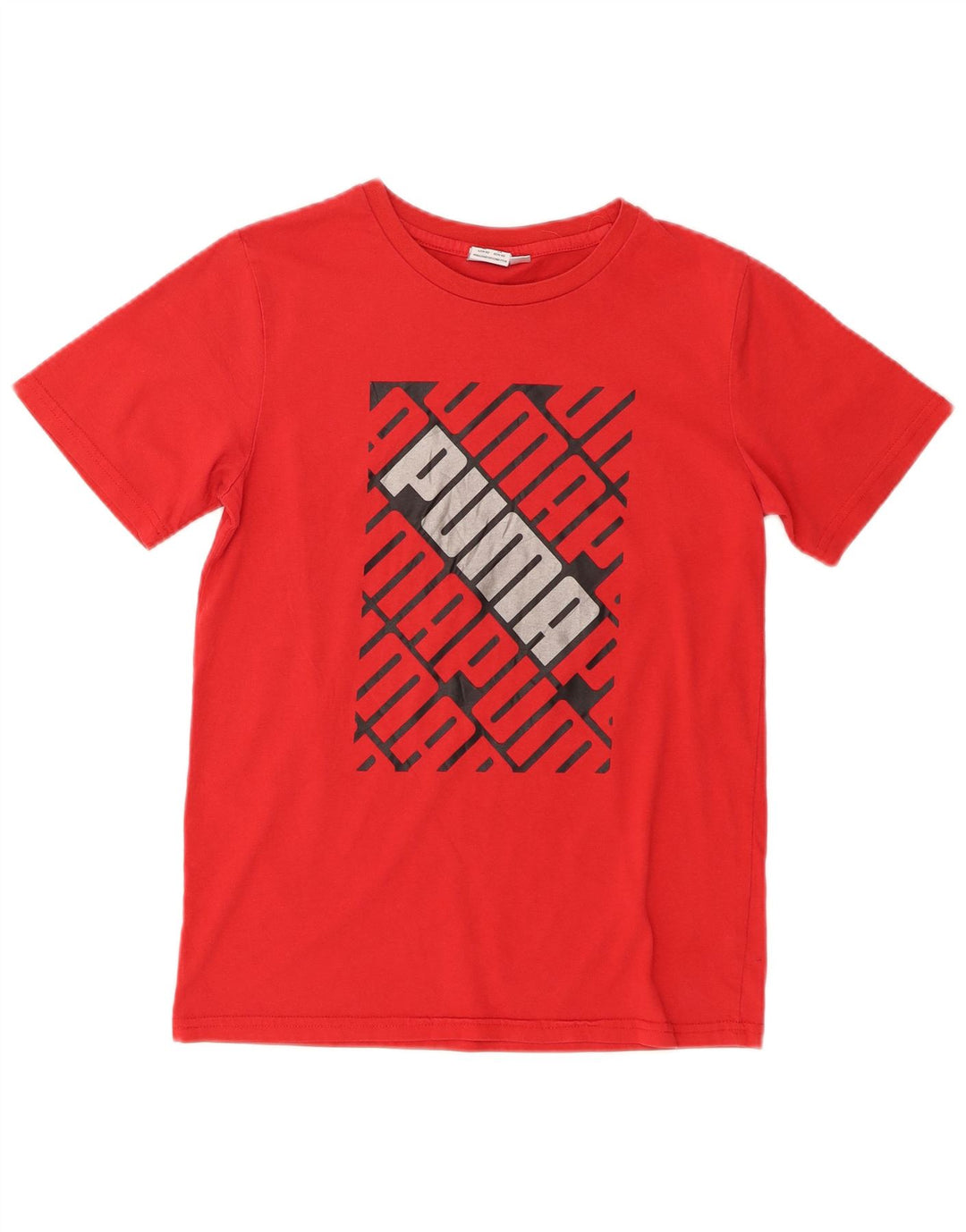 Puma T-Shirt Graphique Garçon 14-15 Ans Grand Rouge Coton