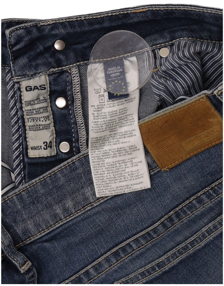 Gas Short en Jean Femme W34 Grand Bleu Coton