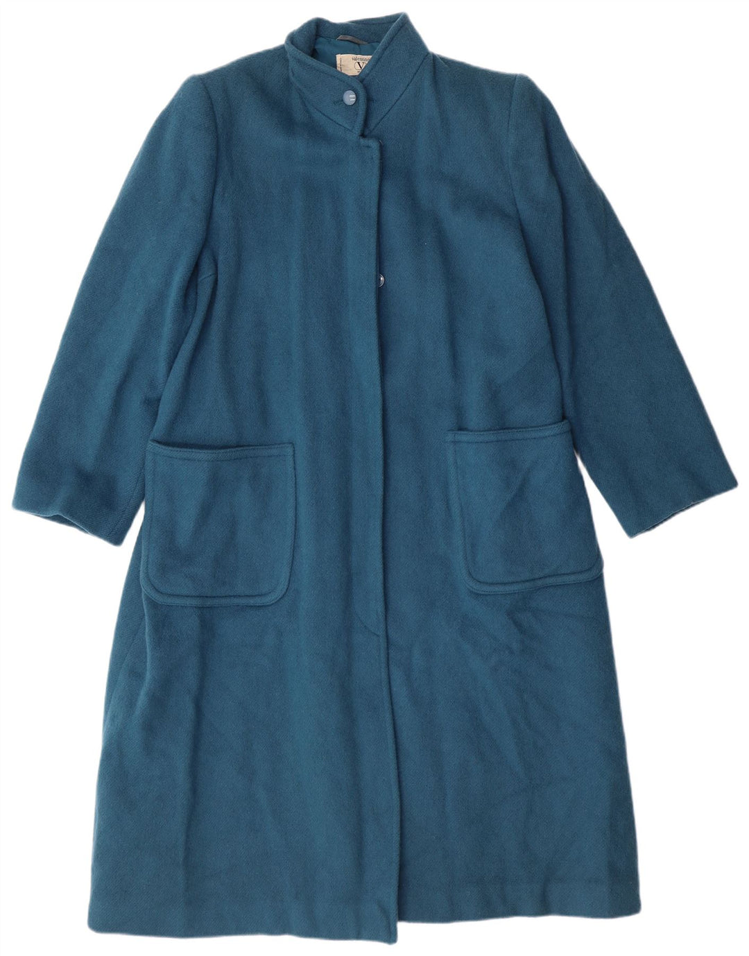 Valentino Femme Manteau Miss V IT 44 Bleu Moyen Laine Classique