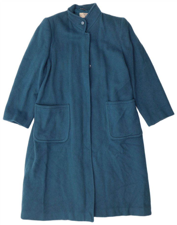 Valentino Femme Manteau Miss V IT 44 Bleu Moyen Laine Classique