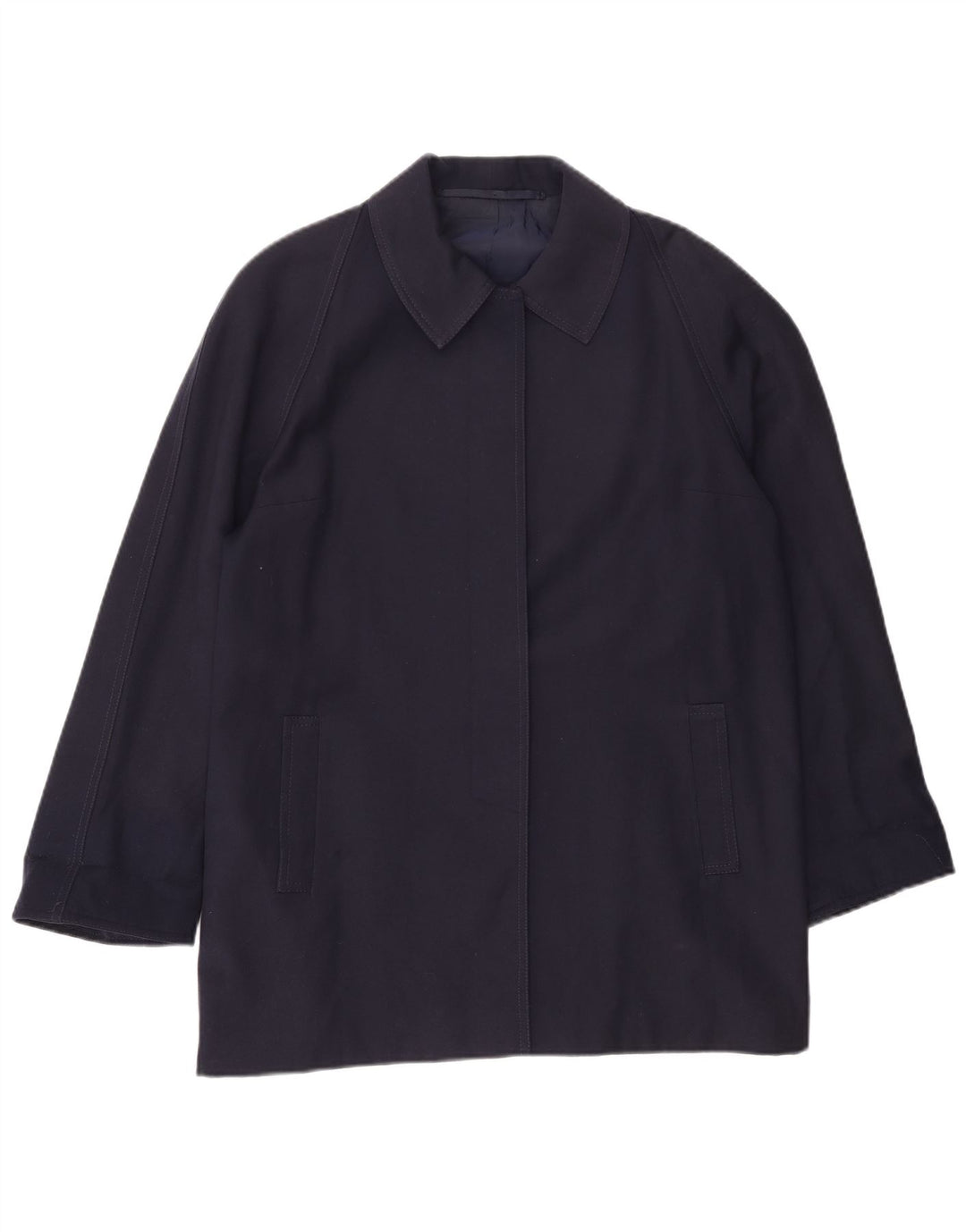 pardessus femme vintage UK 18 XL Bleu Marine