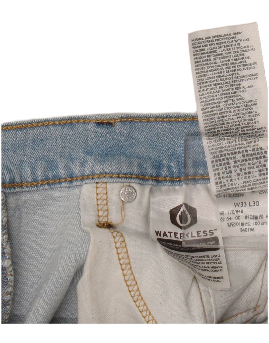 Levi's Jean Droit W33 L30 Homme Bleu Coton