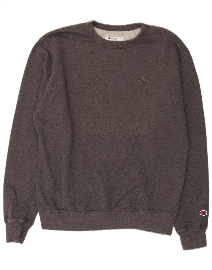 Champion Sweat-Shirt Homme Gris Moyen Moucheté Coton