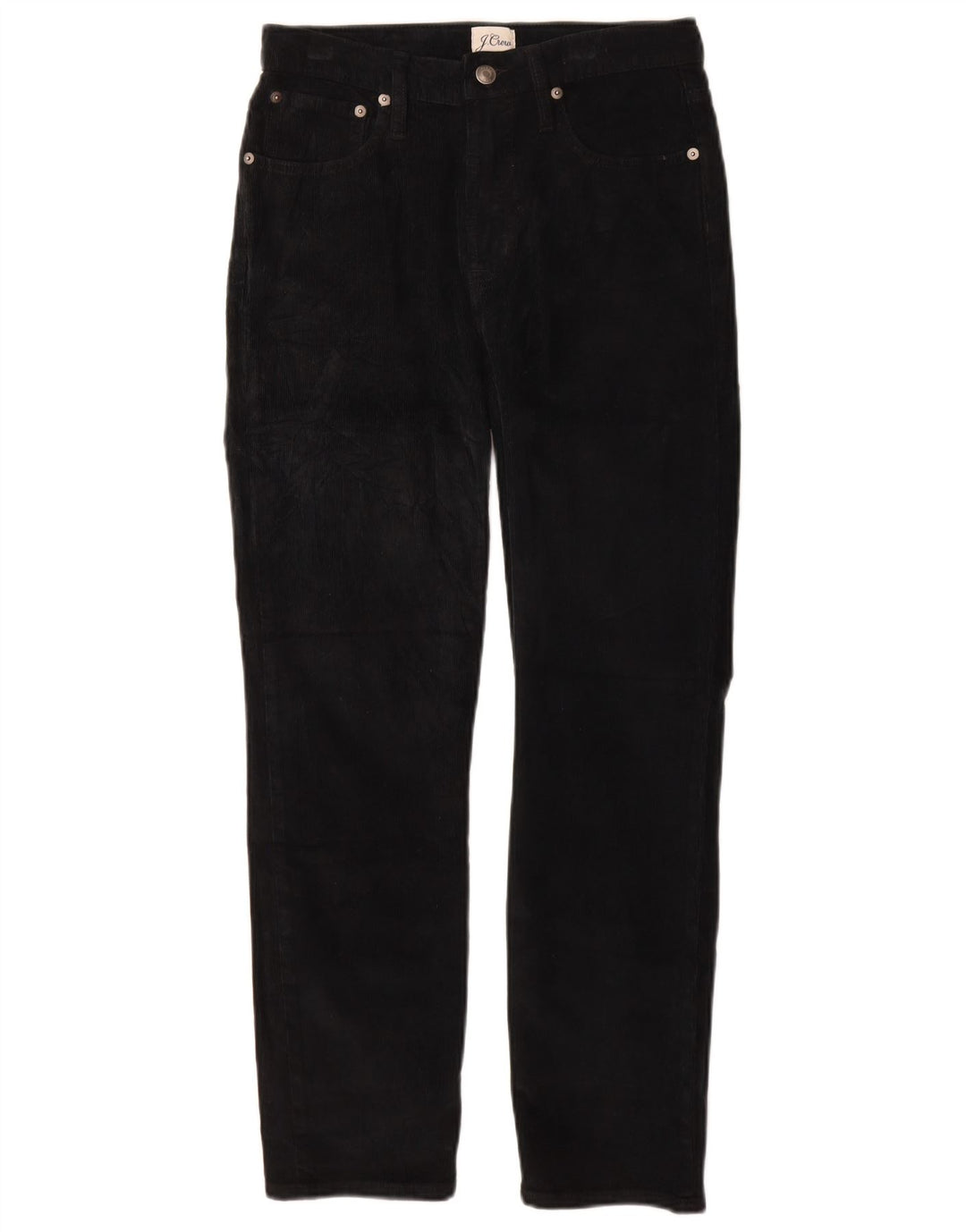 J. CREW Pantalon Slim Velours Côtelé Femme W27 L27 Coton Noir