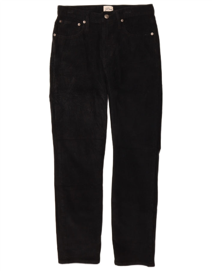 J. CREW Pantalon Slim Velours Côtelé Femme W27 L27 Coton Noir